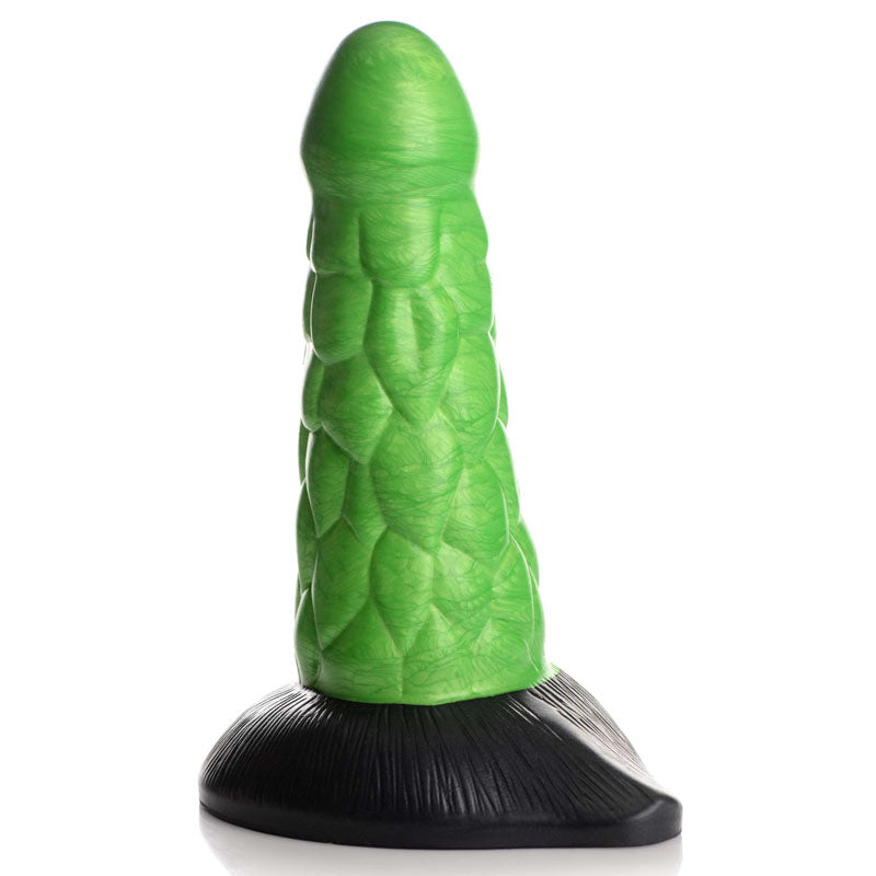 Creature Cocks Radioactive Reptile Thick Scaly Silicone Dildo Green 19 Cm Dildo