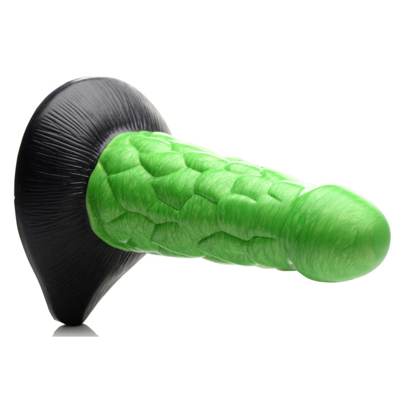Creature Cocks Radioactive Reptile Thick Scaly Silicone Dildo Green 19 Cm Dildo