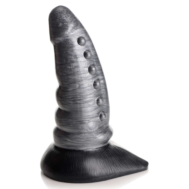 Creature Cocks Beastly Tapered Bumpy Silicone Dildo Silver 21 Cm Bumpy Dildo