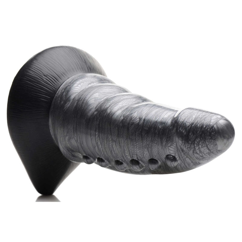 Creature Cocks Beastly Tapered Bumpy Silicone Dildo Silver 21 Cm Bumpy Dildo