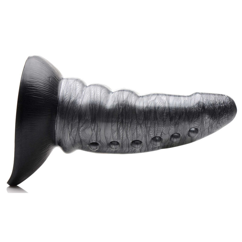 Creature Cocks Beastly Tapered Bumpy Silicone Dildo Silver 21 Cm Bumpy Dildo