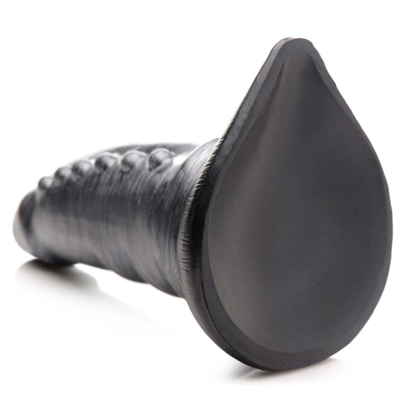 Creature Cocks Beastly Tapered Bumpy Silicone Dildo Silver 21 Cm Bumpy Dildo