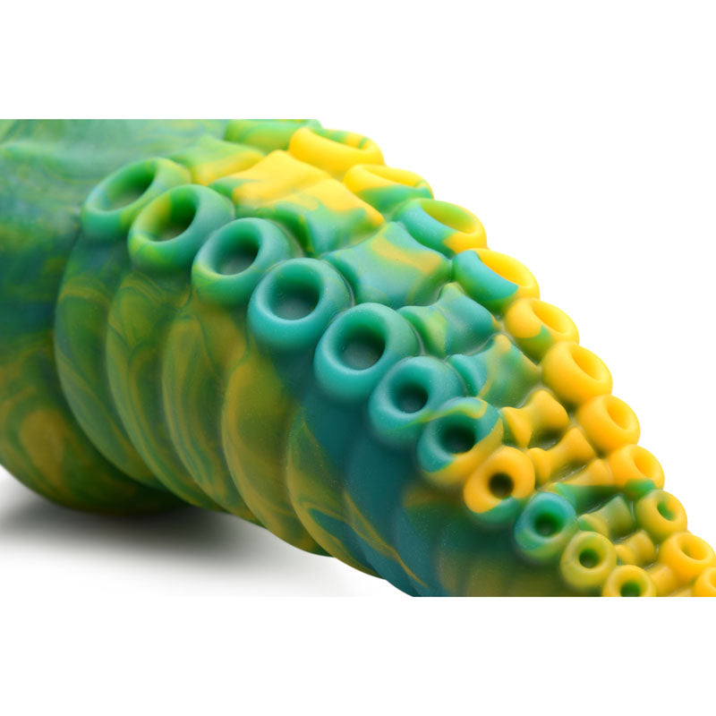 Creature Cocks Monstropus Tentacled Monster Silicone Dildo Green/Yellow 21.6 Cm Fantasy Dildo