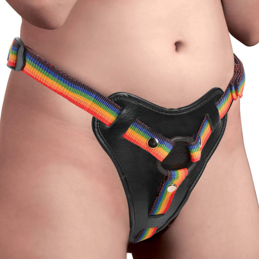 Strap U Take The Rainbow Rainbow Universal Strap On Harness (No Probe Included)