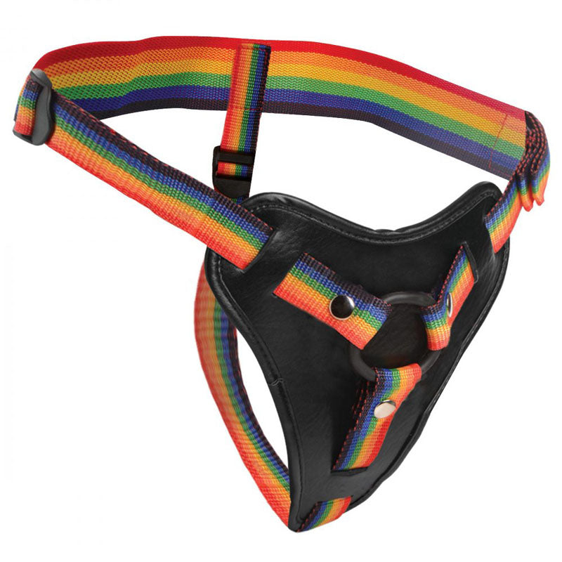 Strap U Take The Rainbow Rainbow Universal Strap On Harness (No Probe Included)