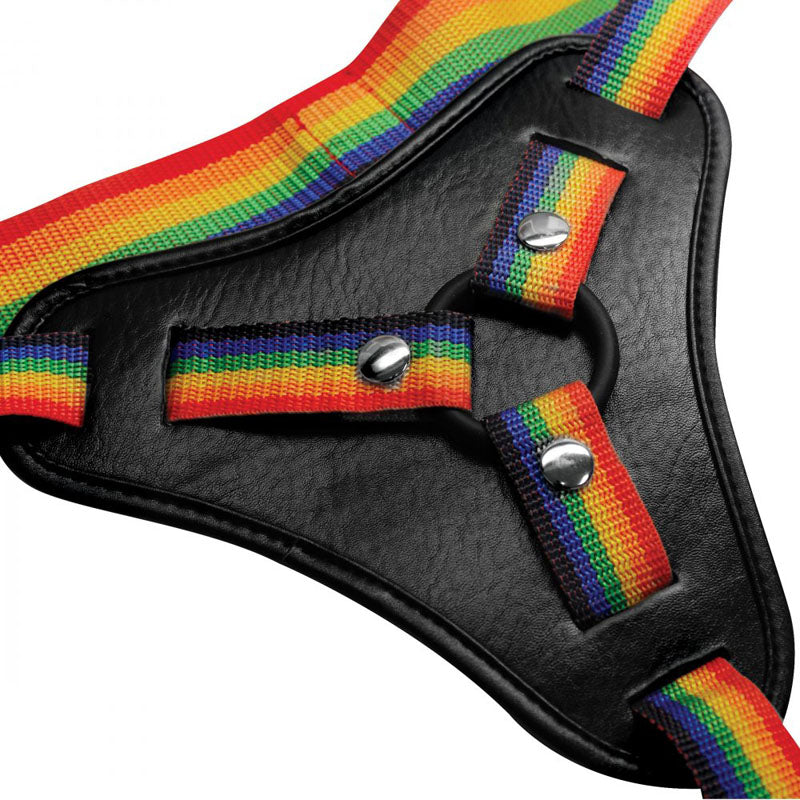 Strap U Take The Rainbow Rainbow Universal Strap On Harness (No Probe Included)