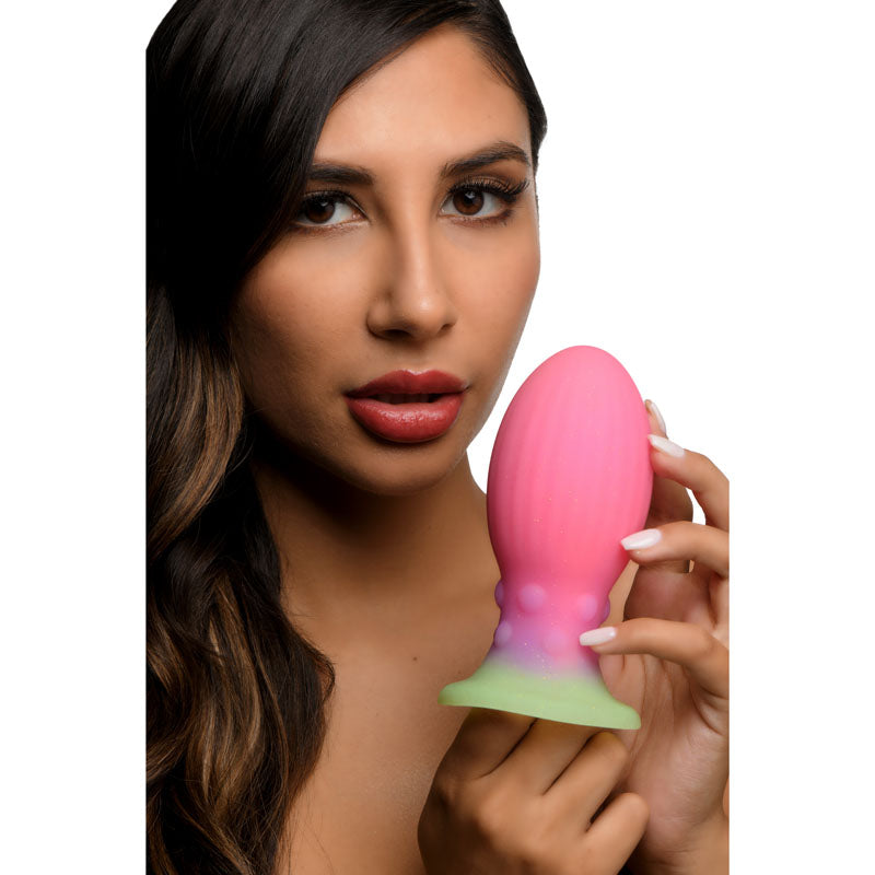 Creature Cocks Xeno Egg Glow In Dark Pink 13.3 Cm Large Fantasy Plug