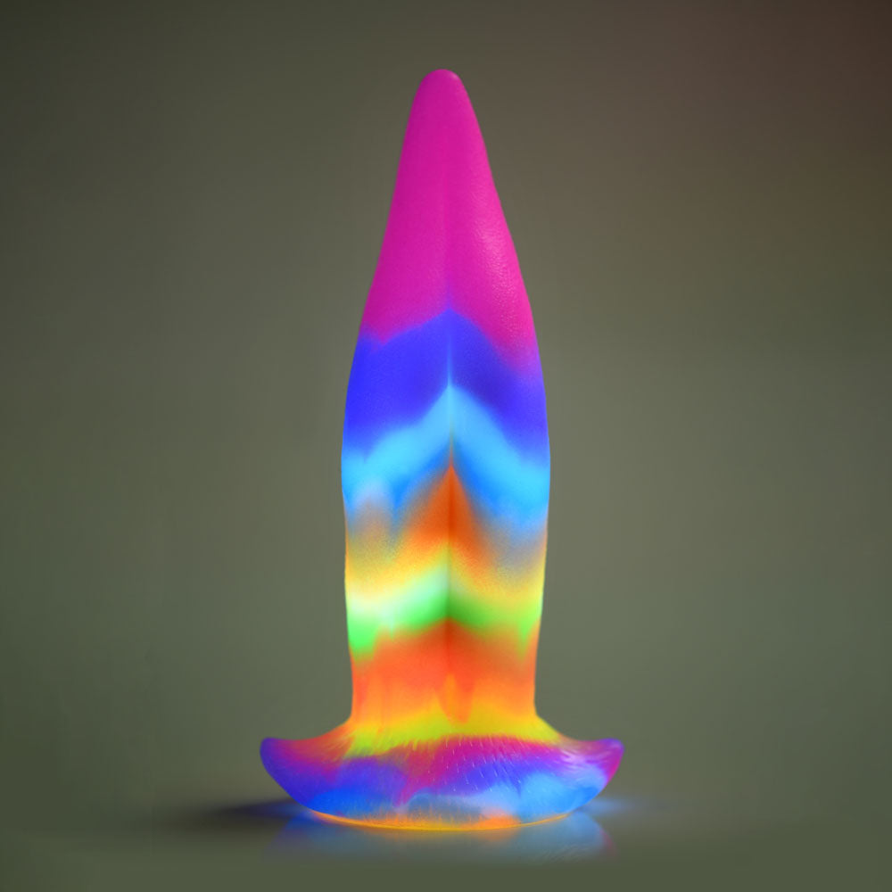 Creature Cocks Unicorn Kiss Silicone Dildo Coloured 21.4 Cm Fantasy Unicorn Tongue Dildo