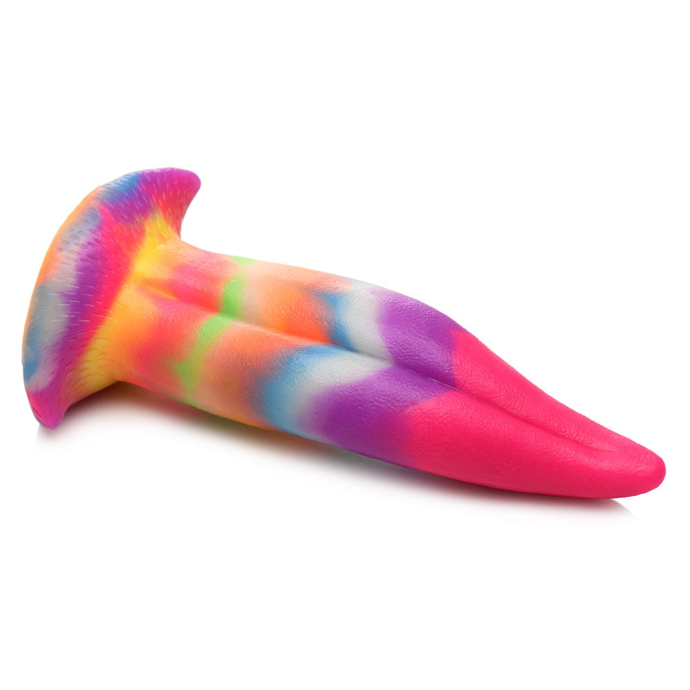 Creature Cocks Unicorn Kiss Silicone Dildo Coloured 21.4 Cm Fantasy Unicorn Tongue Dildo