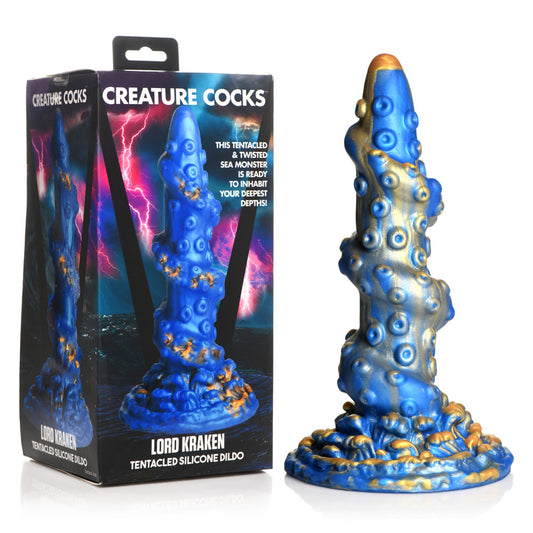 Creature Cocks Lord Kraken Dildo Blue 21 Cm Fantasy Tentacle Dildo