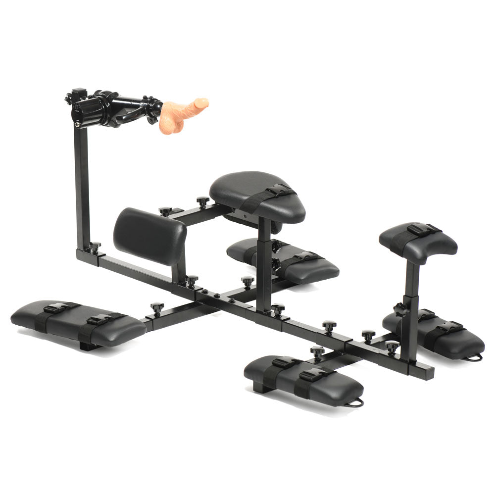 Master Series Subversion Deluxe Stockade With Mains Powered Sex Machine