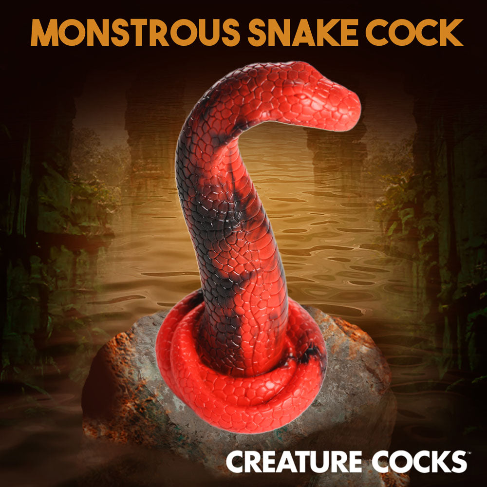 Creature Cocks King Cobra Silicone Dildo Red 21.4 Cm Fantasy Dildo