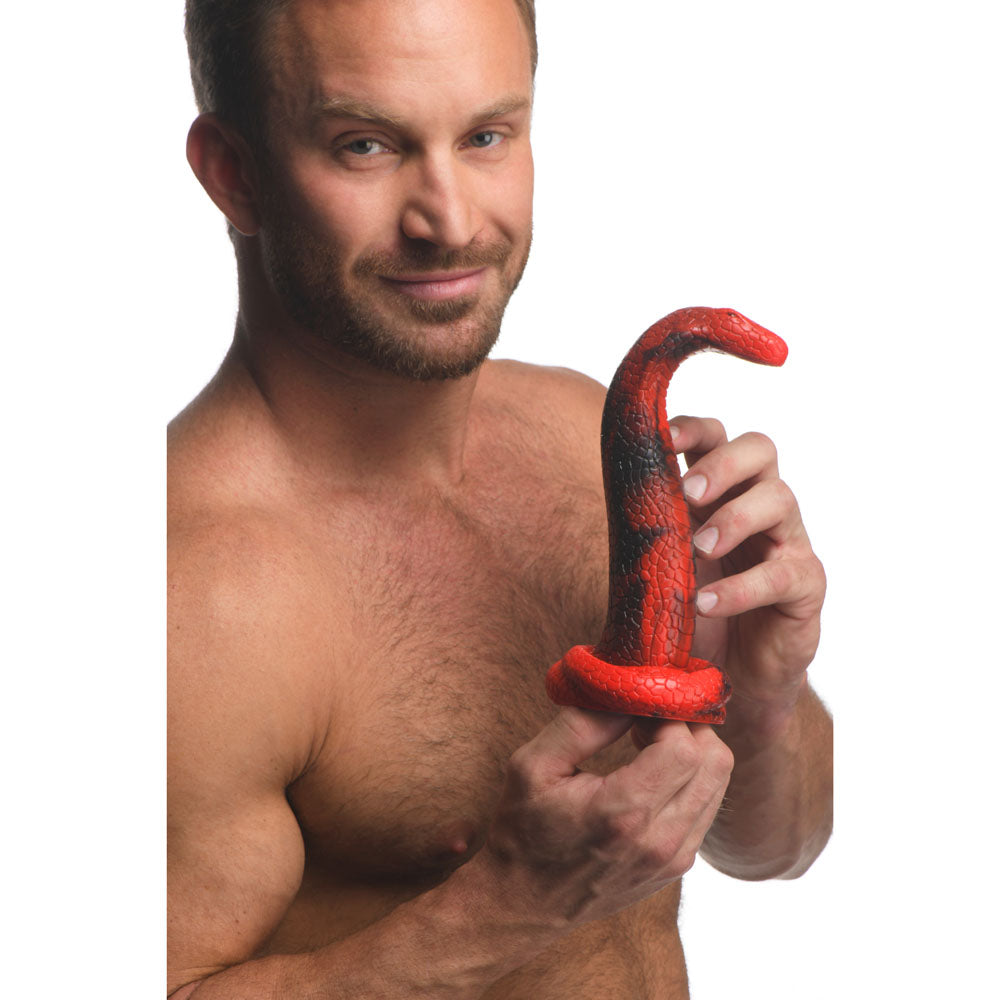 Creature Cocks King Cobra Silicone Dildo Red 21.4 Cm Fantasy Dildo