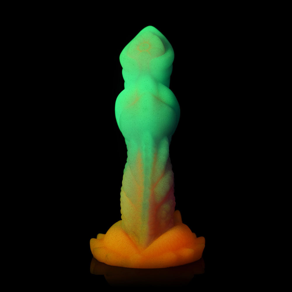Creature Cocks Aqua Cock Glow In Dark Multi Coloured 19.3 Cm Fantasy Dildo