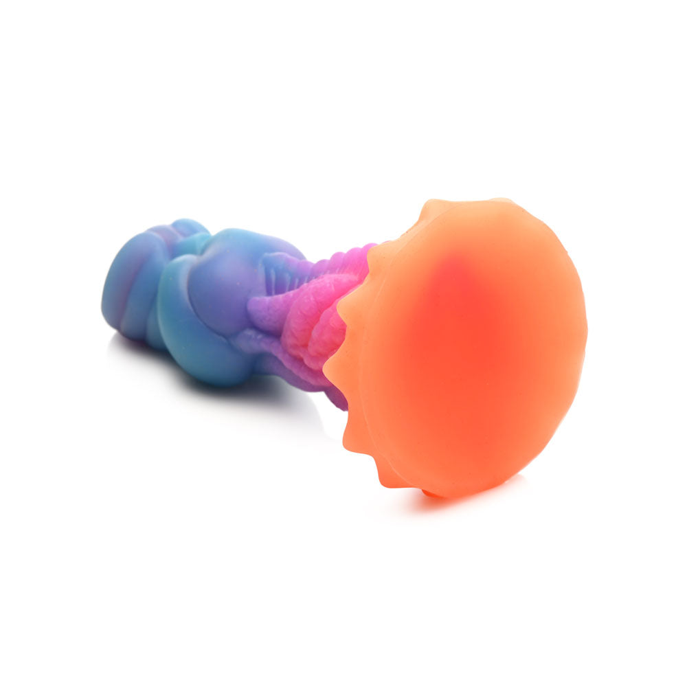 Creature Cocks Aqua Cock Glow In Dark Multi Coloured 19.3 Cm Fantasy Dildo