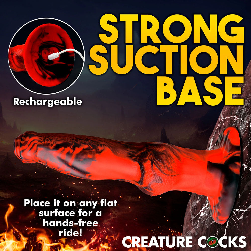 Creature Cocks Hell Wolf Red 22 Cm Usb Rechargeable Thrusting Fantasy Dildo