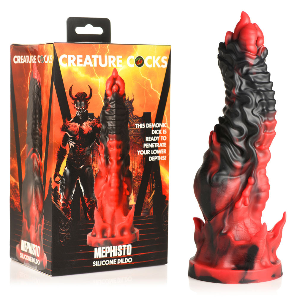 Creature Cocks Mephisto Red/Black 18.5 Cm Fantasy Dildo