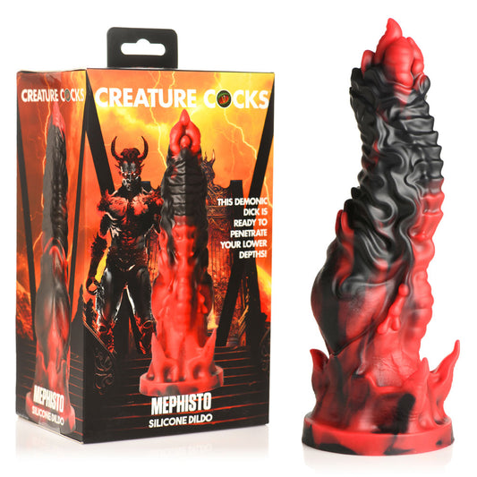 Creature Cocks Mephisto Red/Black 18.5 Cm Fantasy Dildo