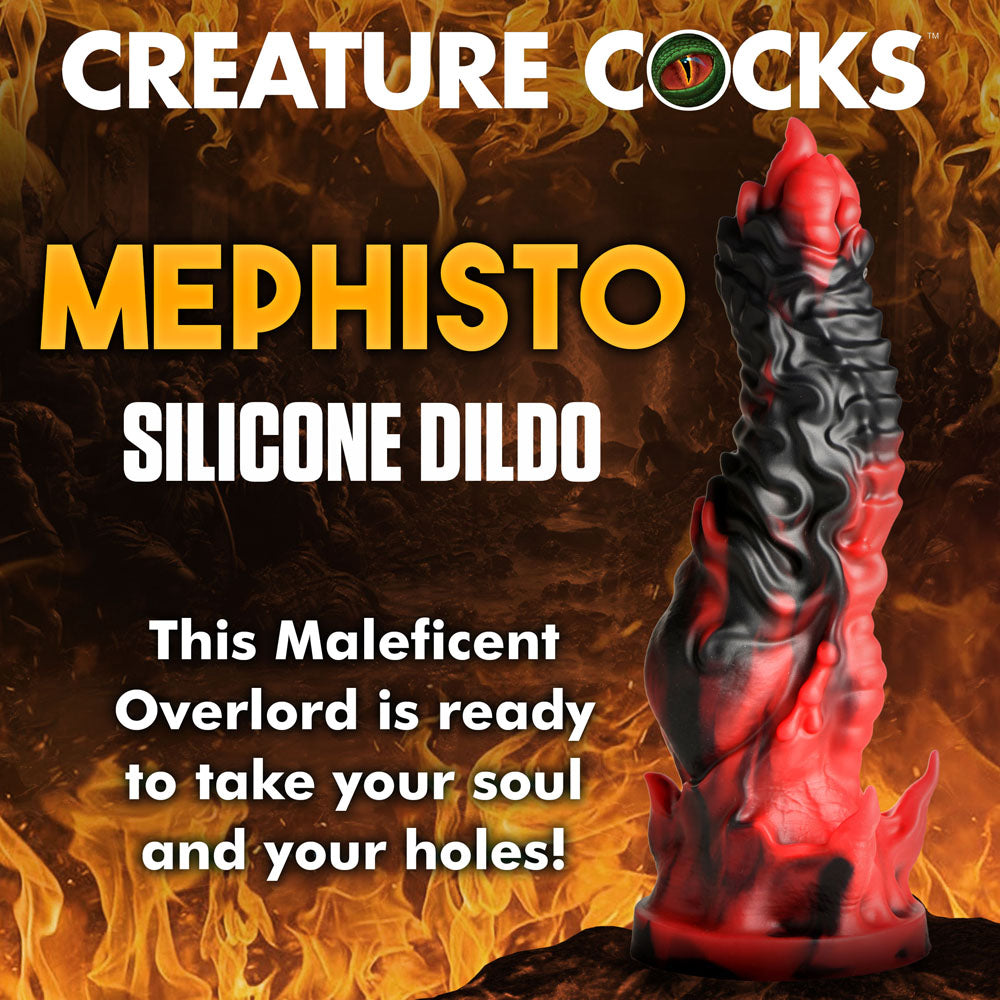 Creature Cocks Mephisto Red/Black 18.5 Cm Fantasy Dildo