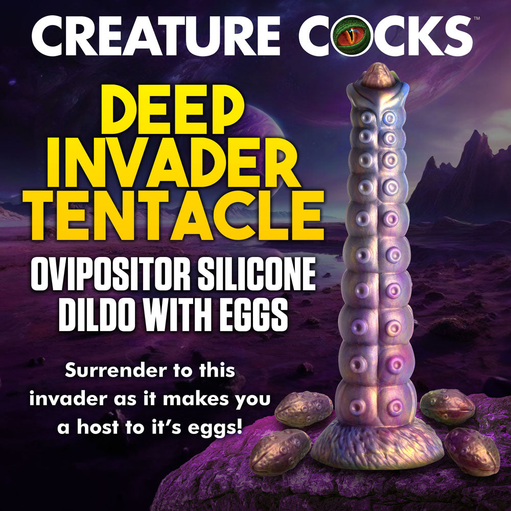 Creature Cocks Deep Invader Multi Coloured 22.9 Cm Ovipositor Fantasy Dildo