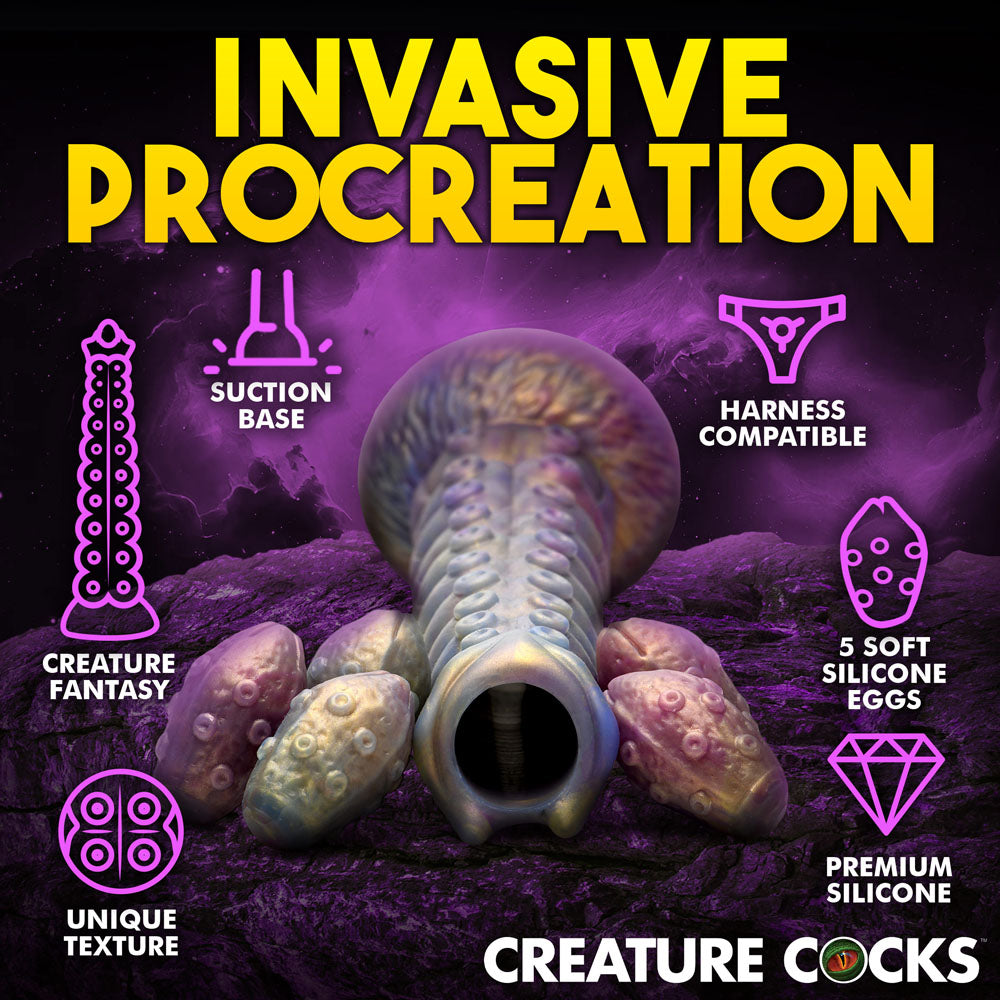 Creature Cocks Deep Invader Multi Coloured 22.9 Cm Ovipositor Fantasy Dildo