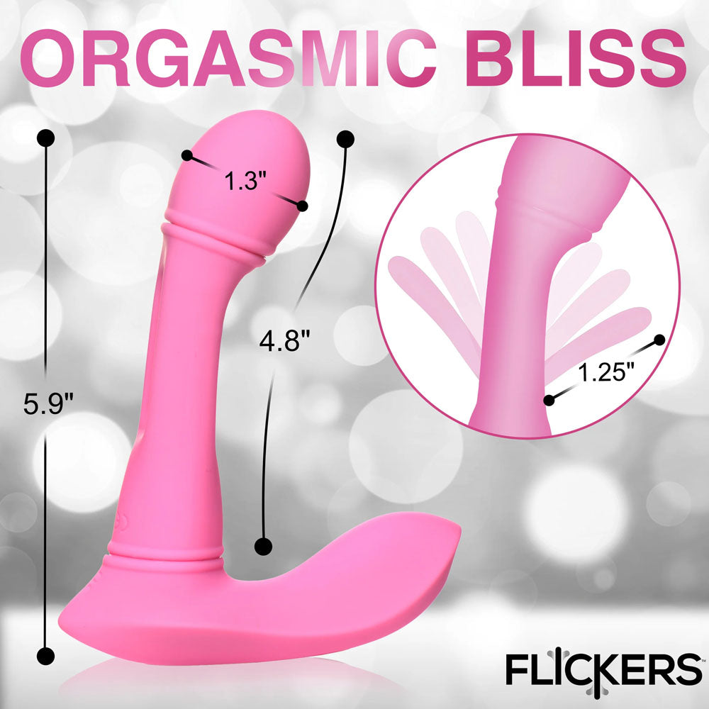 Inmi Flickers G Flick Flicking G Spot Vibrator Pink 15 Cm Usb Rechargeable Flicking Vibrator With Remote