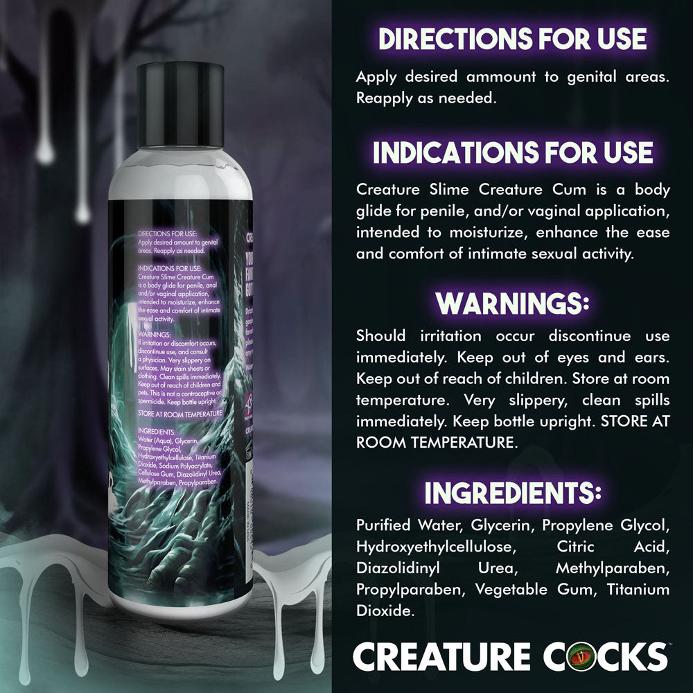 Creature Slime By Creature Cocks Creature Cum Cum Lubricant 236 Ml Pump Bottle