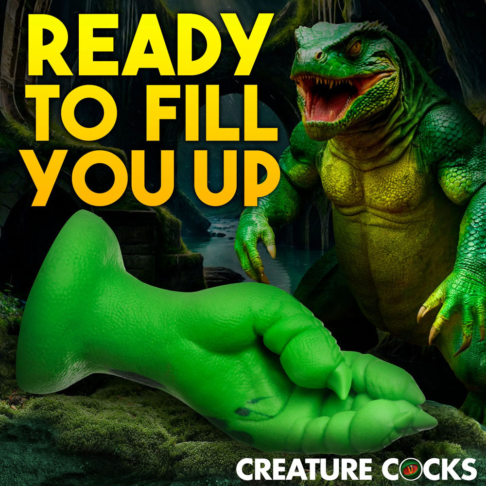 Creature Cocks Raptor Claw Fisting Silicone Dildo Green 21.8 Cm Claw Fantasy Dildo