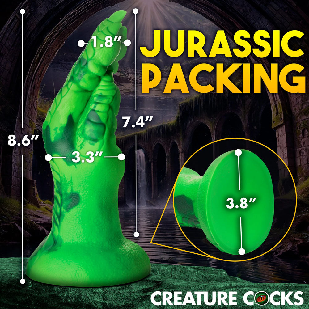 Creature Cocks Raptor Claw Fisting Silicone Dildo Green 21.8 Cm Claw Fantasy Dildo