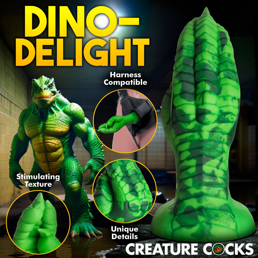 Creature Cocks Raptor Claw Fisting Silicone Dildo Green 21.8 Cm Claw Fantasy Dildo