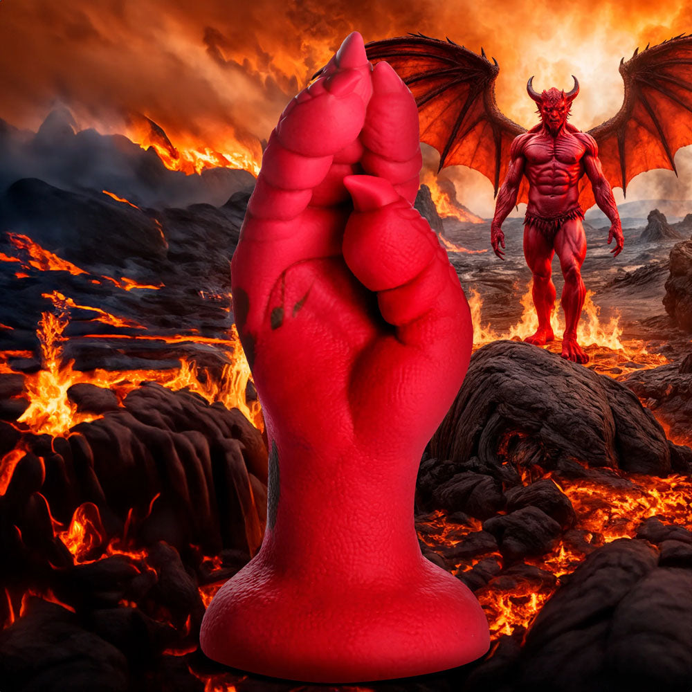 Creature Cocks Demon Claw Fisting Silicone Dildo Red 21.8 Cm Claw Fantasy Dildo