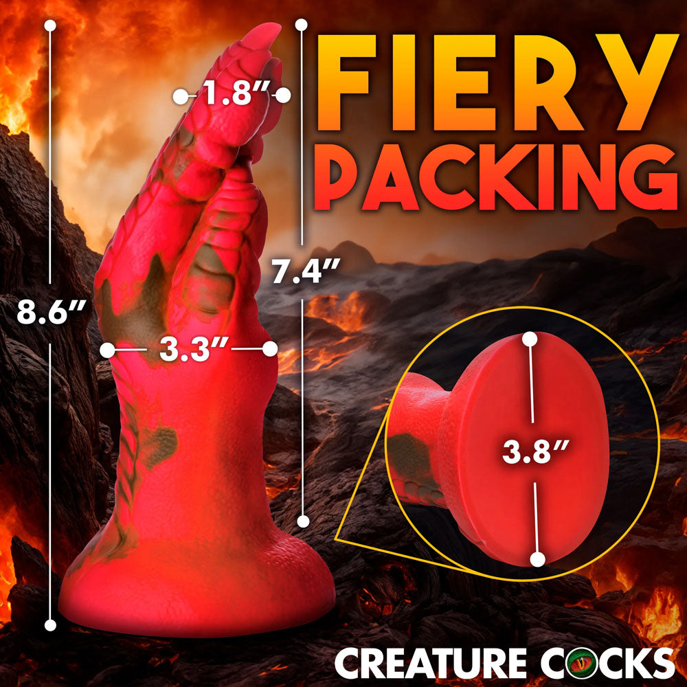 Creature Cocks Demon Claw Fisting Silicone Dildo Red 21.8 Cm Claw Fantasy Dildo