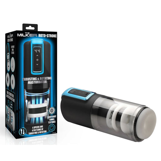 Love Botz The Milker Roto Stroke Usb Rechargeable Thrusting & Rotating Male Masturbator