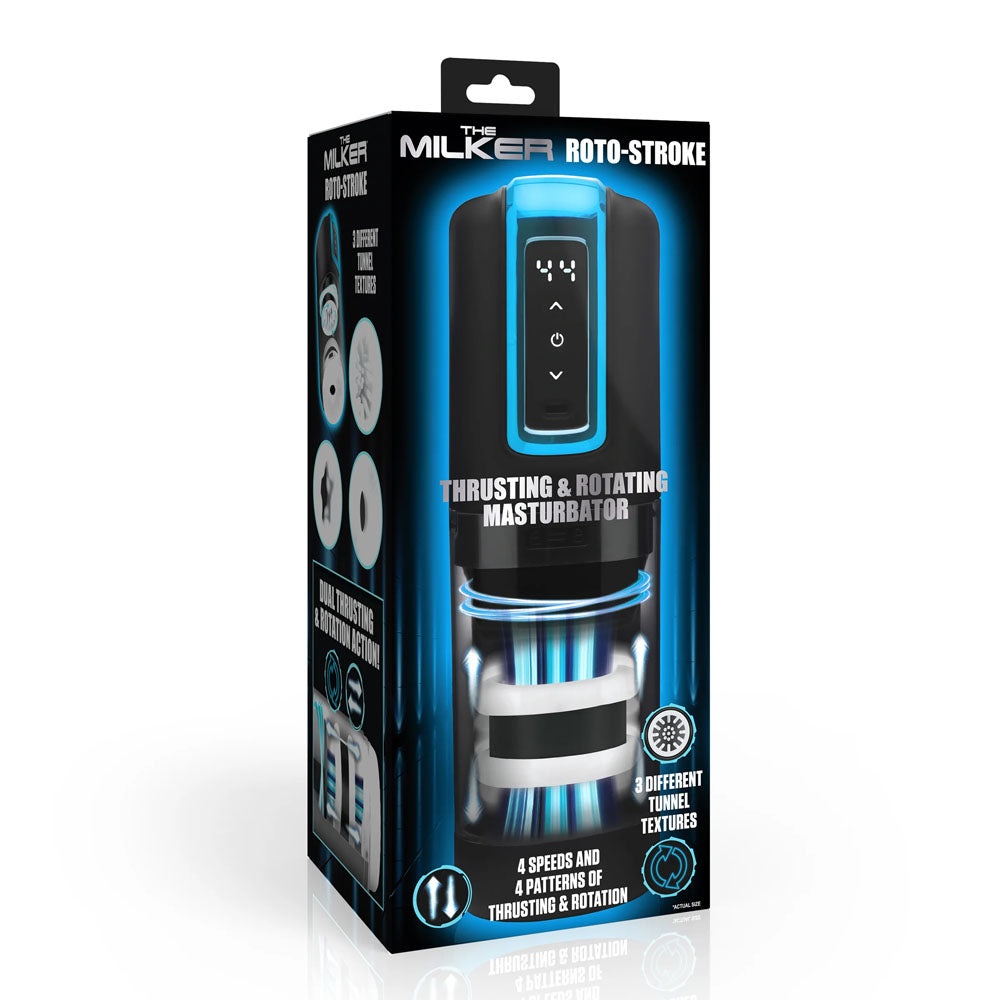 Love Botz The Milker Roto Stroke Usb Rechargeable Thrusting & Rotating Male Masturbator