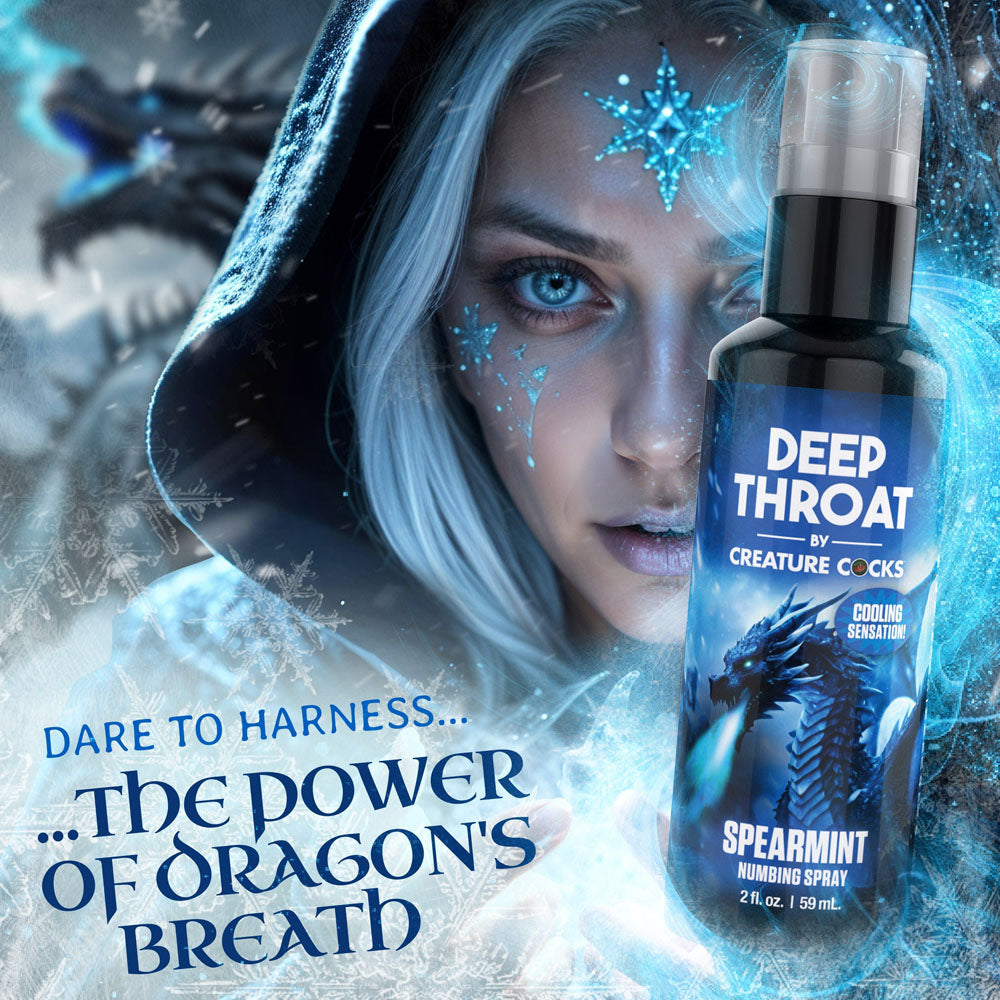 Creature Cocks Deep Throat Spray Spearmint Spearmint Flavoured Numbing Spray 59 Ml Spray