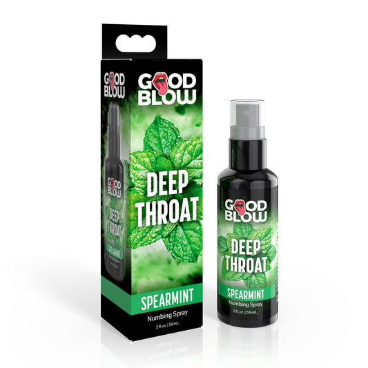 Good Blow Deep Throat Spray Spearmint Spearmint Flavoured Numbing Spray 59 Ml Spray