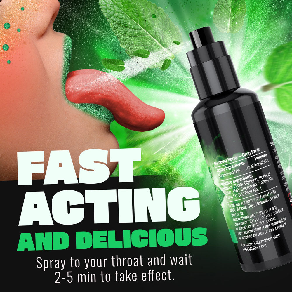 Good Blow Deep Throat Spray Spearmint Spearmint Flavoured Numbing Spray 59 Ml Spray