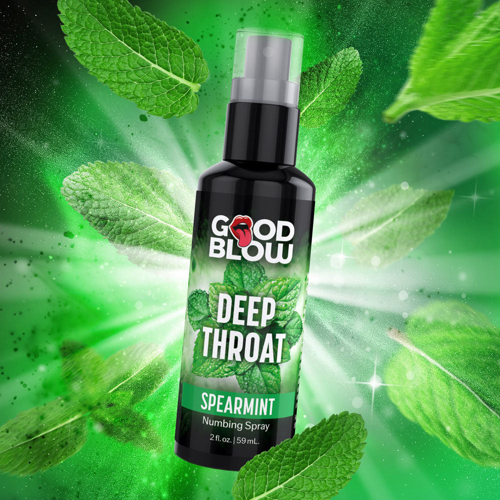 Good Blow Deep Throat Spray Spearmint Spearmint Flavoured Numbing Spray 59 Ml Spray