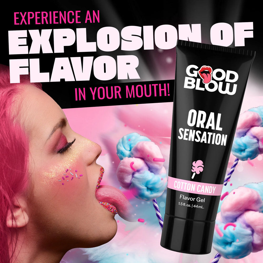 Good Blow Oral Sensation Gel Cotton Candy Cotton Candy Flavoured Oral Sex Gel 44 Ml Tube