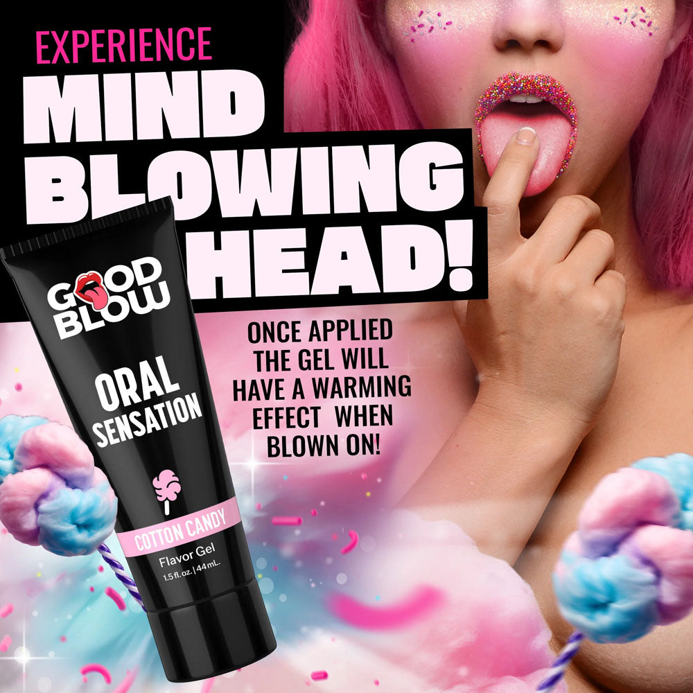 Good Blow Oral Sensation Gel Cotton Candy Cotton Candy Flavoured Oral Sex Gel 44 Ml Tube