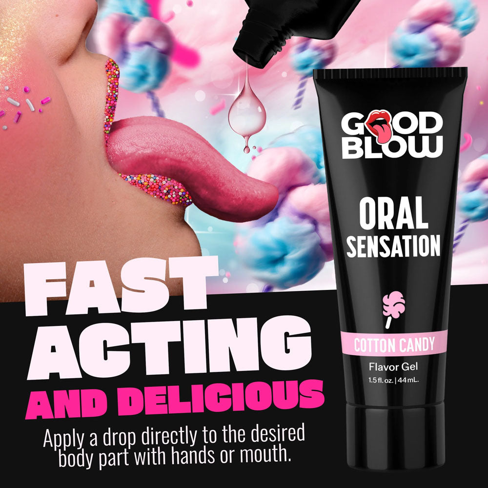 Good Blow Oral Sensation Gel Cotton Candy Cotton Candy Flavoured Oral Sex Gel 44 Ml Tube