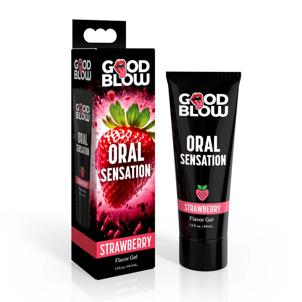 Good Blow Oral Sensation Gel Strawberry Strawberry Flavoured Oral Sex Gel 44 Ml Tube