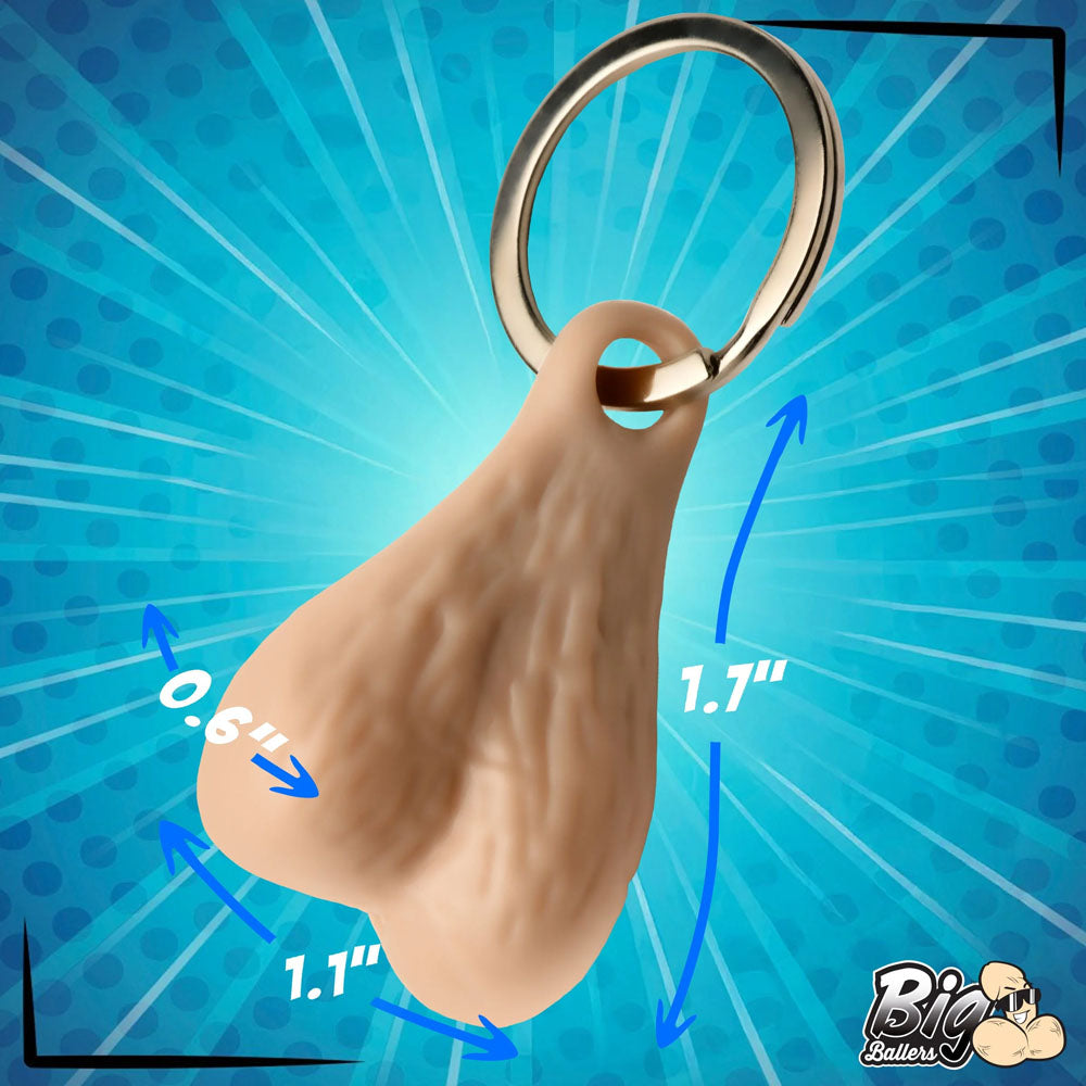 Big Ballers Nuts Keychain Light Novelty Keychain