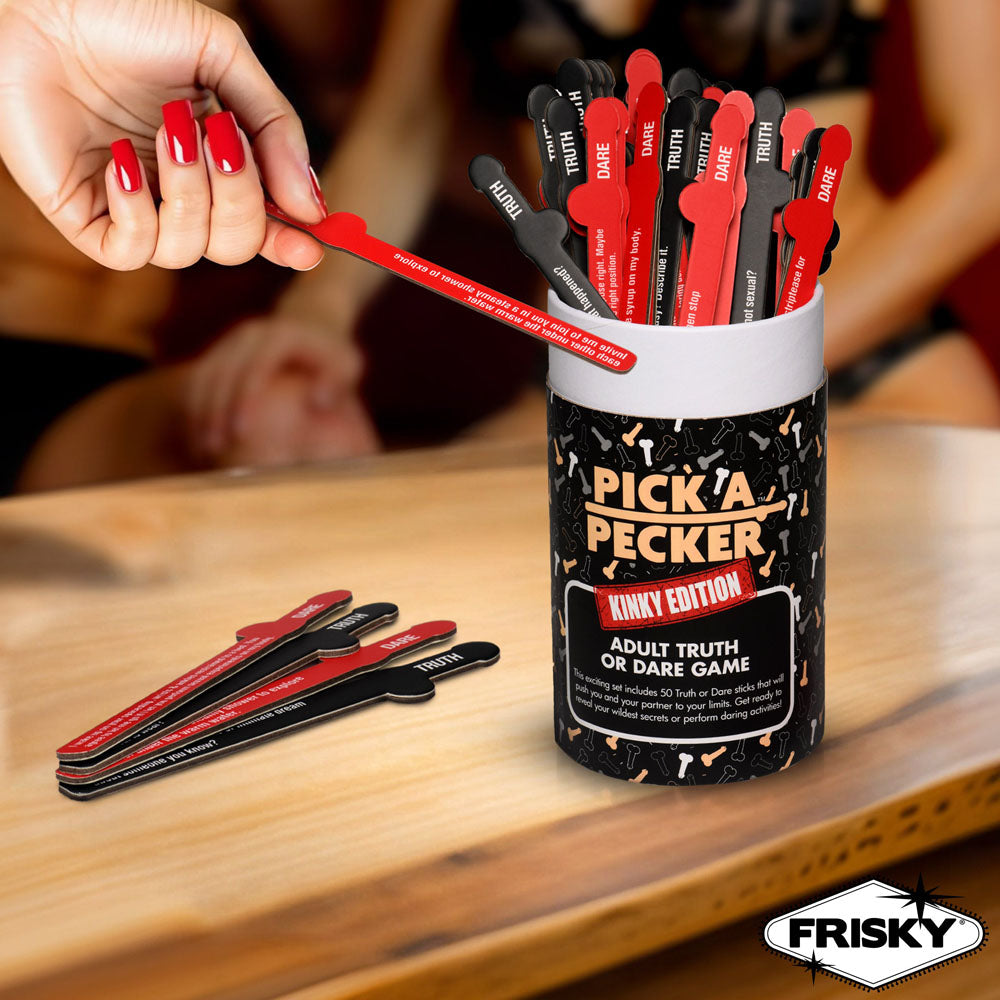 Frisky Pick A Pecker Kinky Edition Adult Truth Or Dare Game