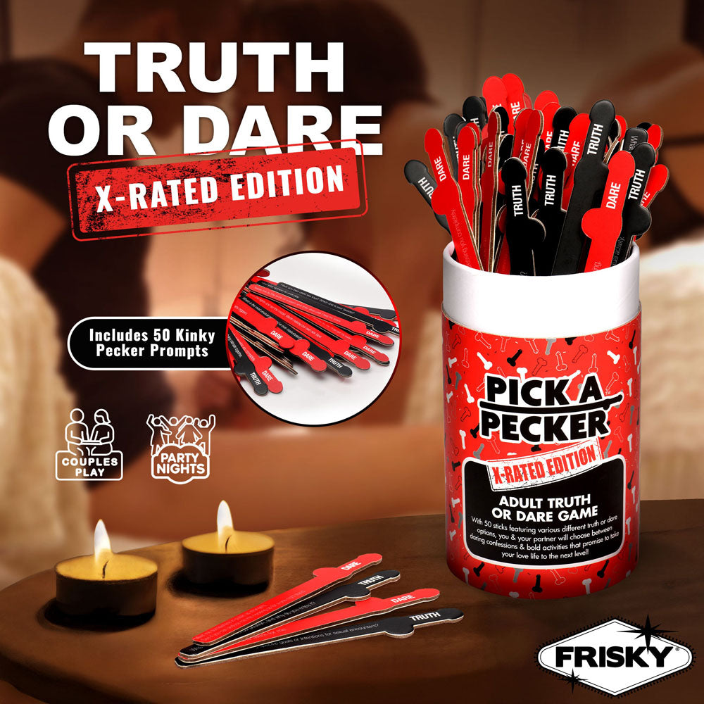 Frisky Pick A Pecker X Rated Edition Adult Truth Or Dare Game