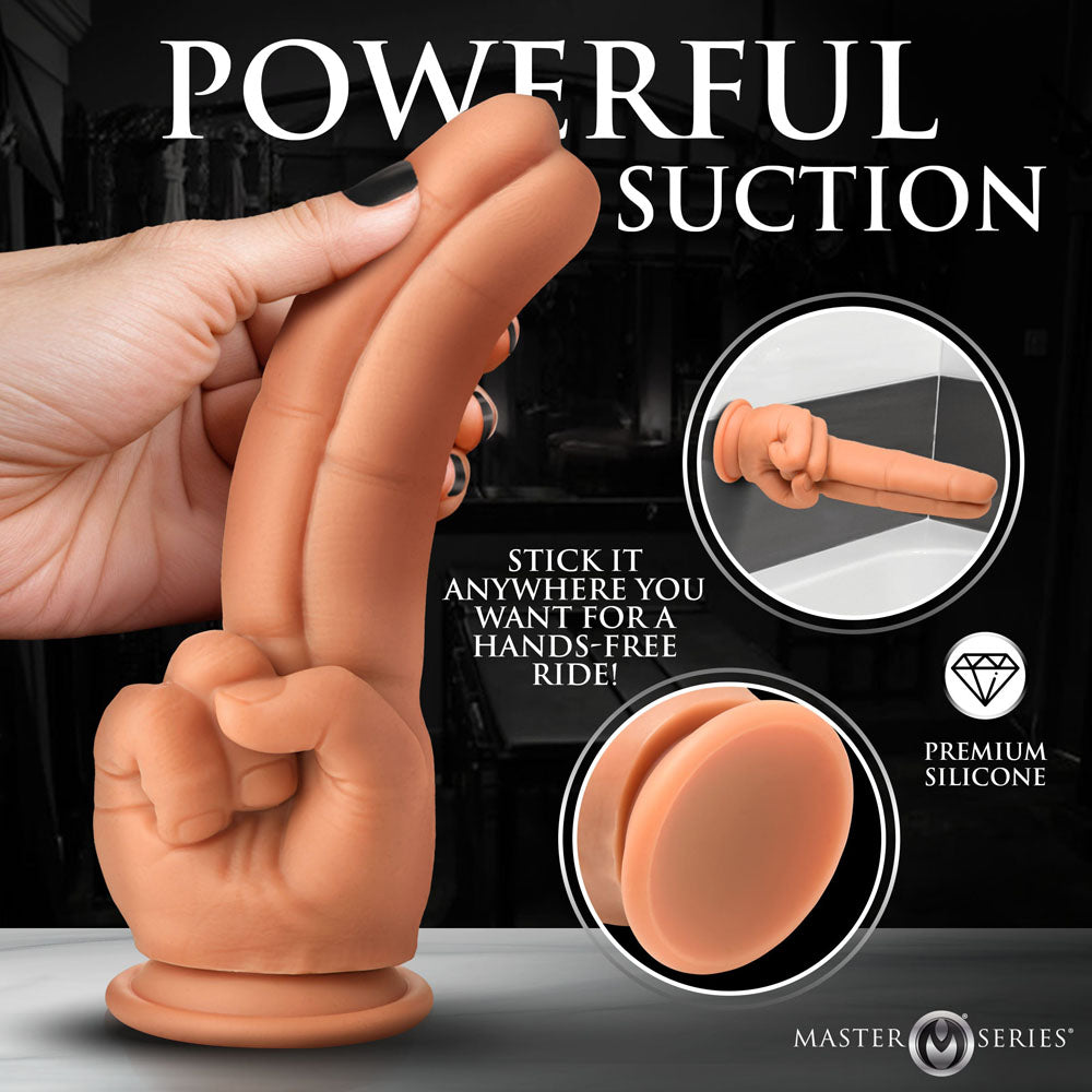 Master Series The Pleaser Flesh 23.6 Cm Double Finger Dildo