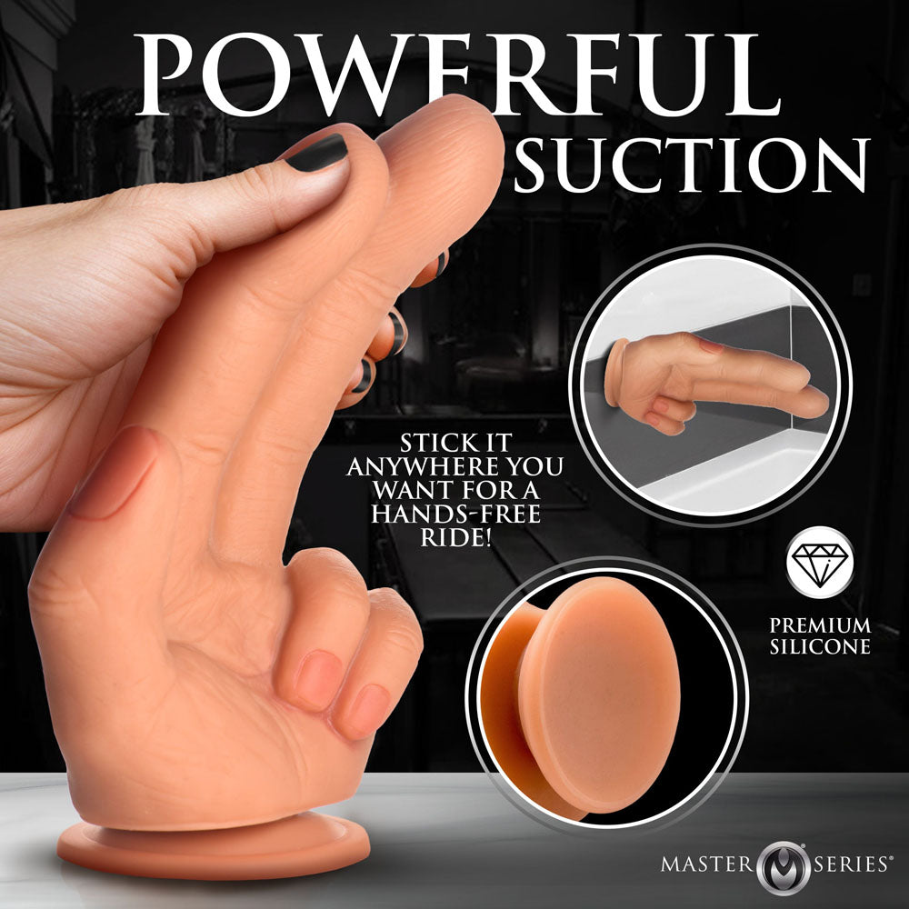 Master Series The Shocker Flesh 20.8 Cm Finger Dildo
