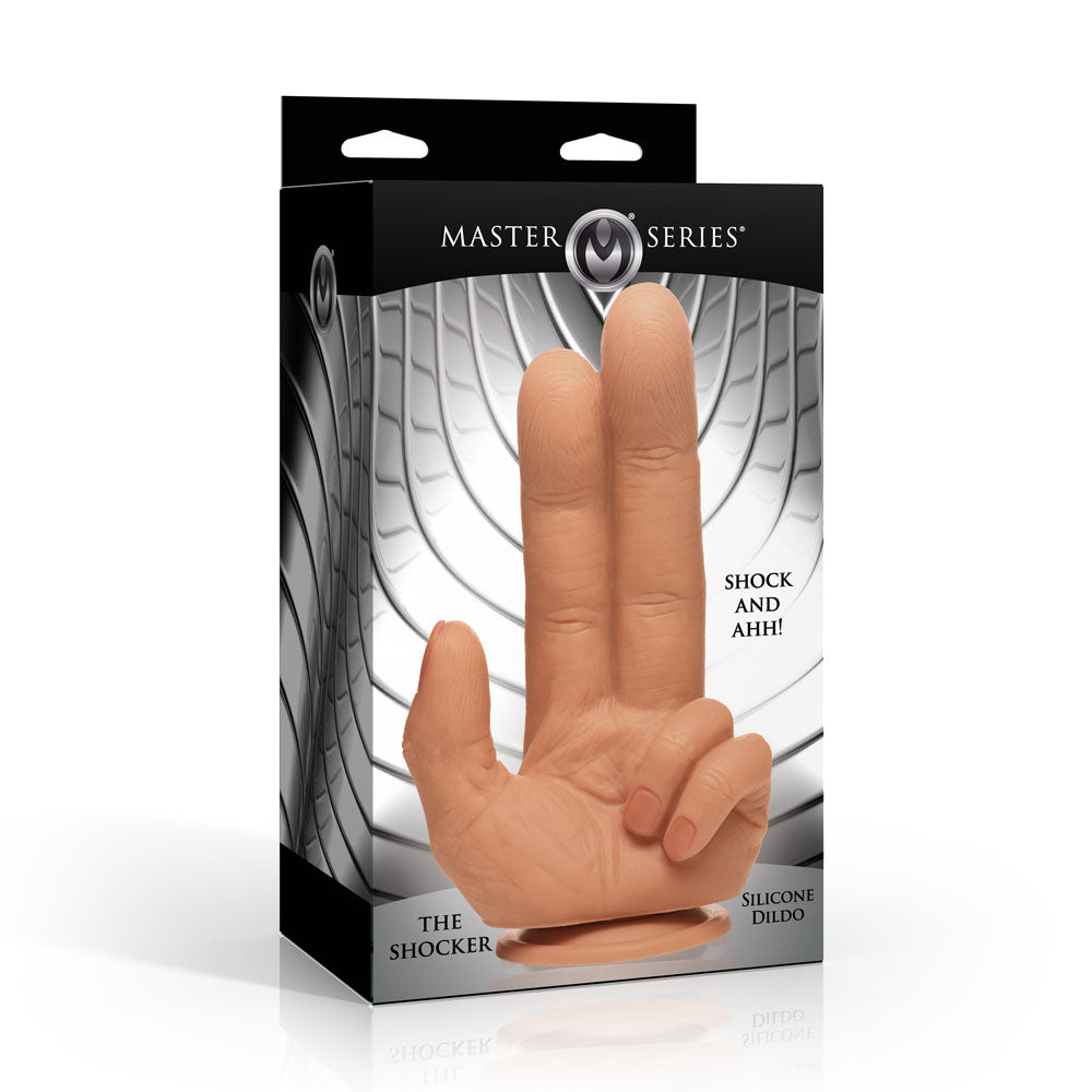 Master Series The Shocker Flesh 20.8 Cm Finger Dildo