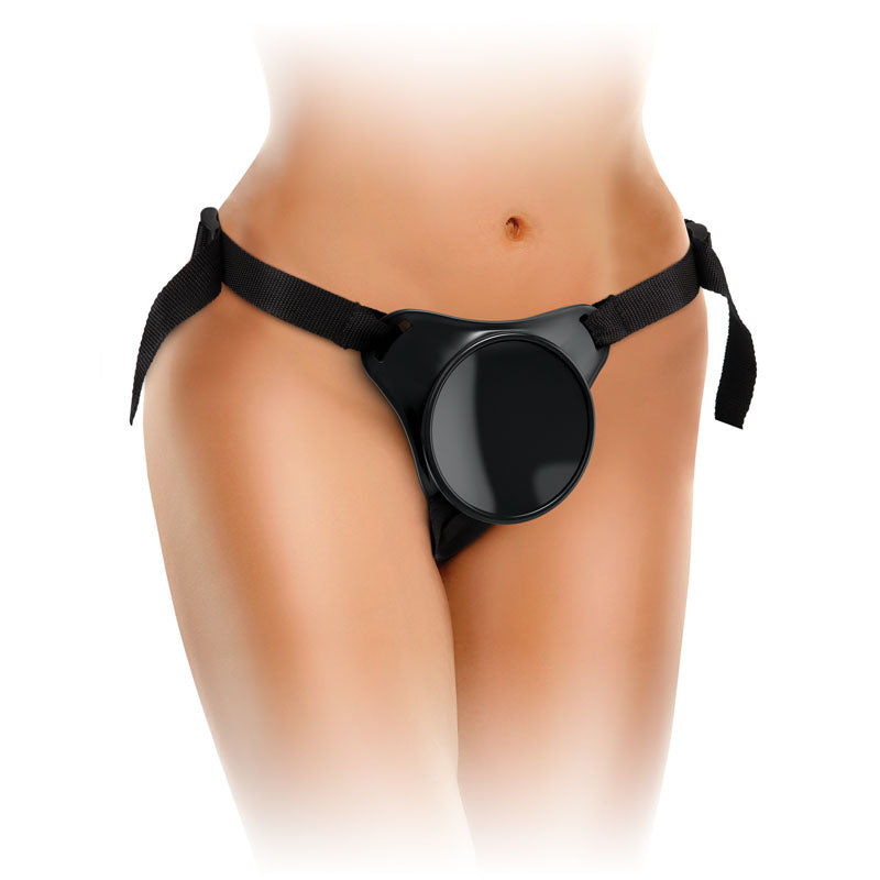 King Cock Elite Beginner's Body Dock Strap On Harness Black Adjustable Strap On Harness (No Probe Included)
