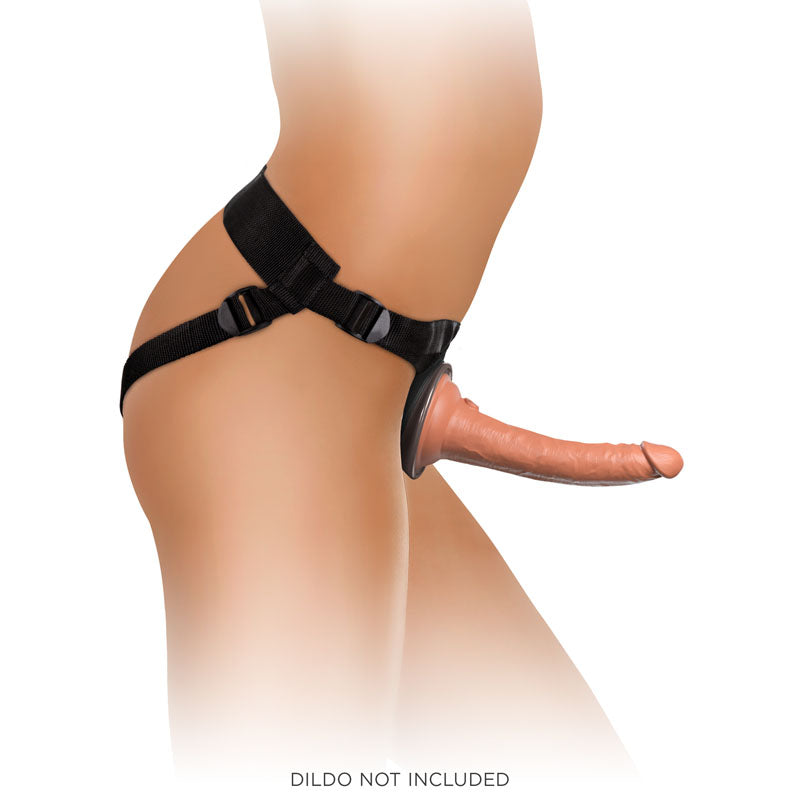 King Cock Elite Comfy Body Dock Strap On Harness Black Adjustable Strap On Harness (No Probe Included)